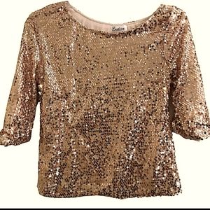 Classic Fashion Collection, evening holiday shirt- blouse top sz M